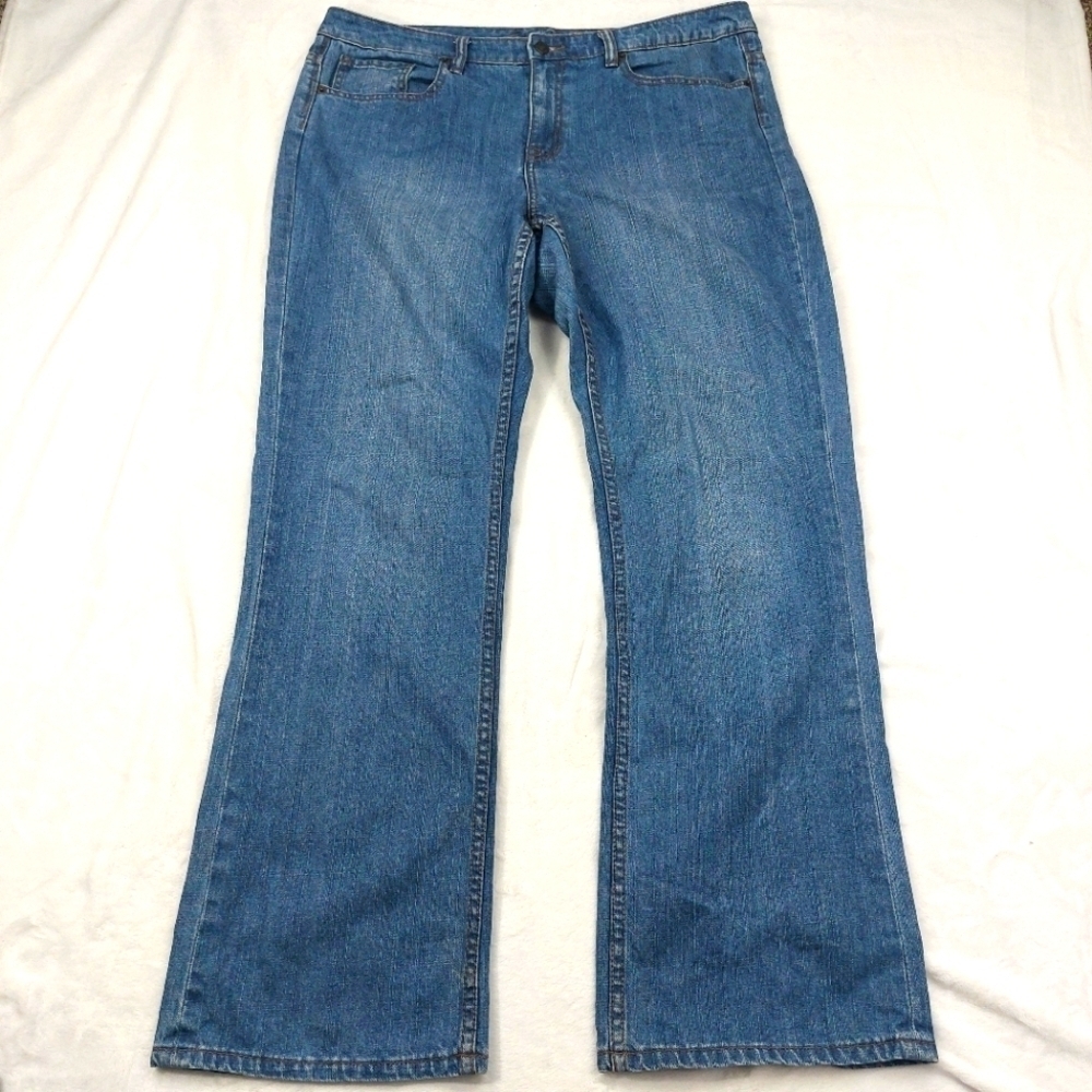 TOMMY HILFIGER JEANS WOMEN'S BOYFRIEND BLUE DENIM PANTS 100% COTTON Y2K SIZE 16R